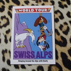 Disney World Tour Trading Card - Swiss Alps with Goofy